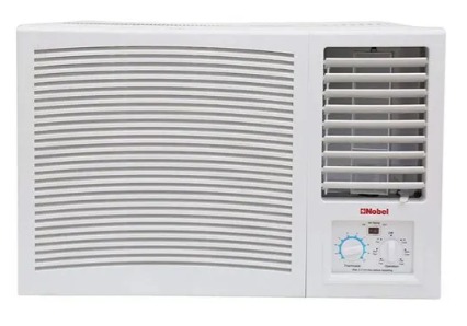 Nobel 1.5 Ton Window Air Conditioner Rotary Compressor 18000 BUT Color White Model – NWAC-18C – 1 Year Full 5 Years Compressor Warranty.