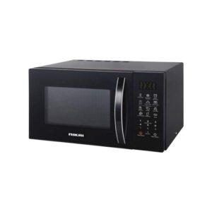 Nikai 23 Litres Microwave Oven 800 Watts Power Defrost Setting Black Model NMO2310DSG2 | 1 Year Warranty