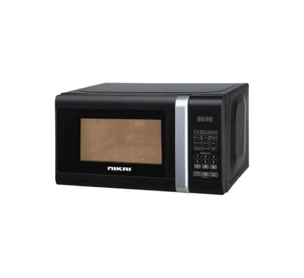 Nikai 20 Litres Microwave Oven 700 Watts Black Model NMO2010DB | 1 Year Warranty