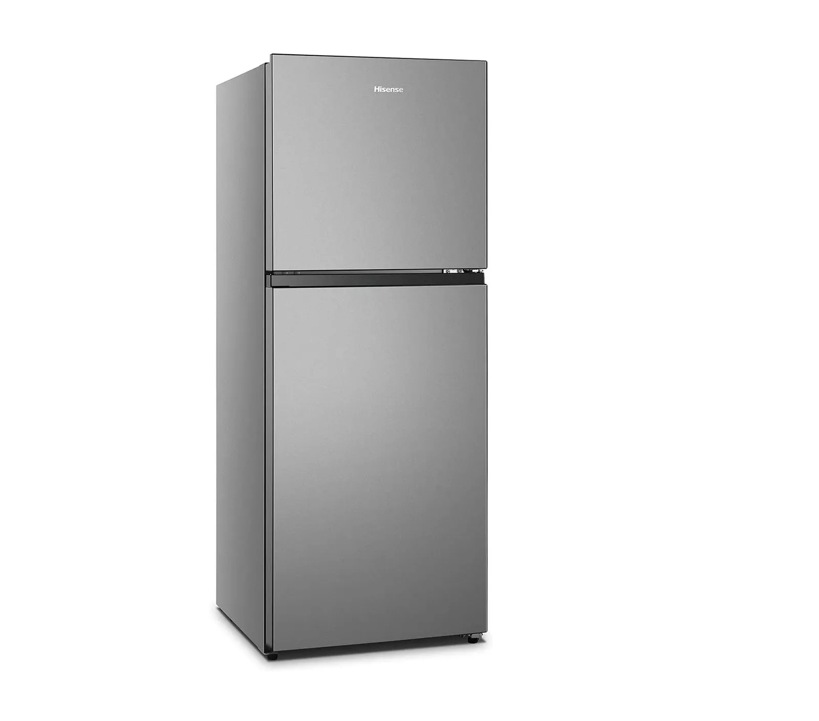 Hisense 264 Liter Refrigerator No Frost Double Door Color Silver Model RT264N4DGN | 1 Year Full 10 Years Compressor Warranty.