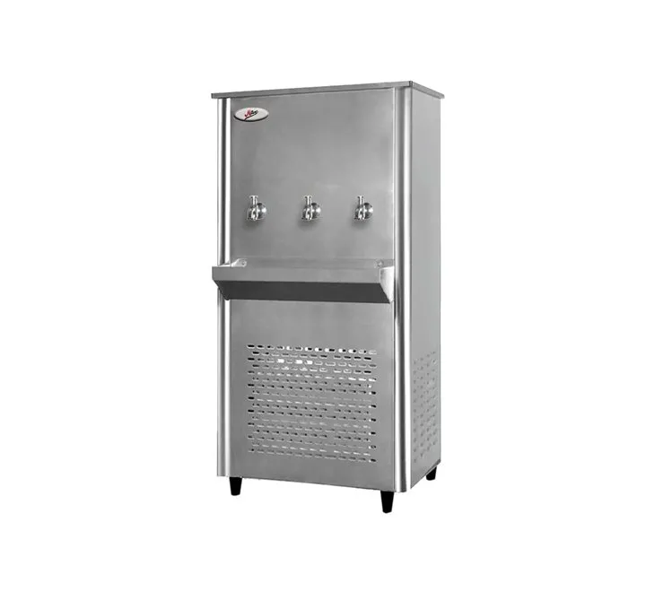 Milton 3 Tap Water Cooler Stainless Steel 45 Gallons For Chilled Color Silver Model – ML45T3D1 – 1 Year Full 5 Year Compressor Warranty.