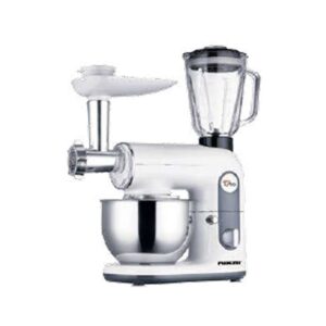 NIKAI 800W Food Processor With 6 Speed Settings Table Top Kitchen Machine Stainless Steel Silver Model NFP444A | 1 Year Warranty