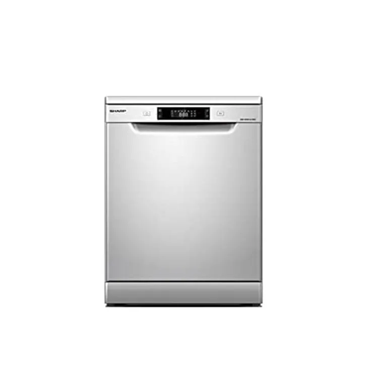 Sharp Free Standing Dishwasher 8 Programs 14 Place Settings 3 Layered With Stainless Steel Tub Color Silver Model – QW-MA814-SS – 1 Year Brand Warranty.
