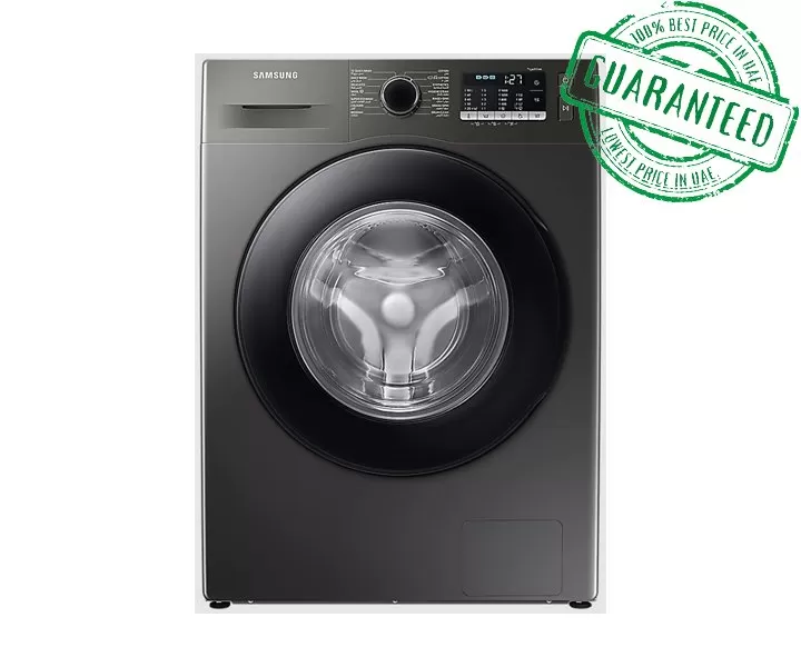 Samsung WW80TA046AX /GU Washing Machine 8 KG Front Load with Hygiene Steam Inox - platinum silver color Model