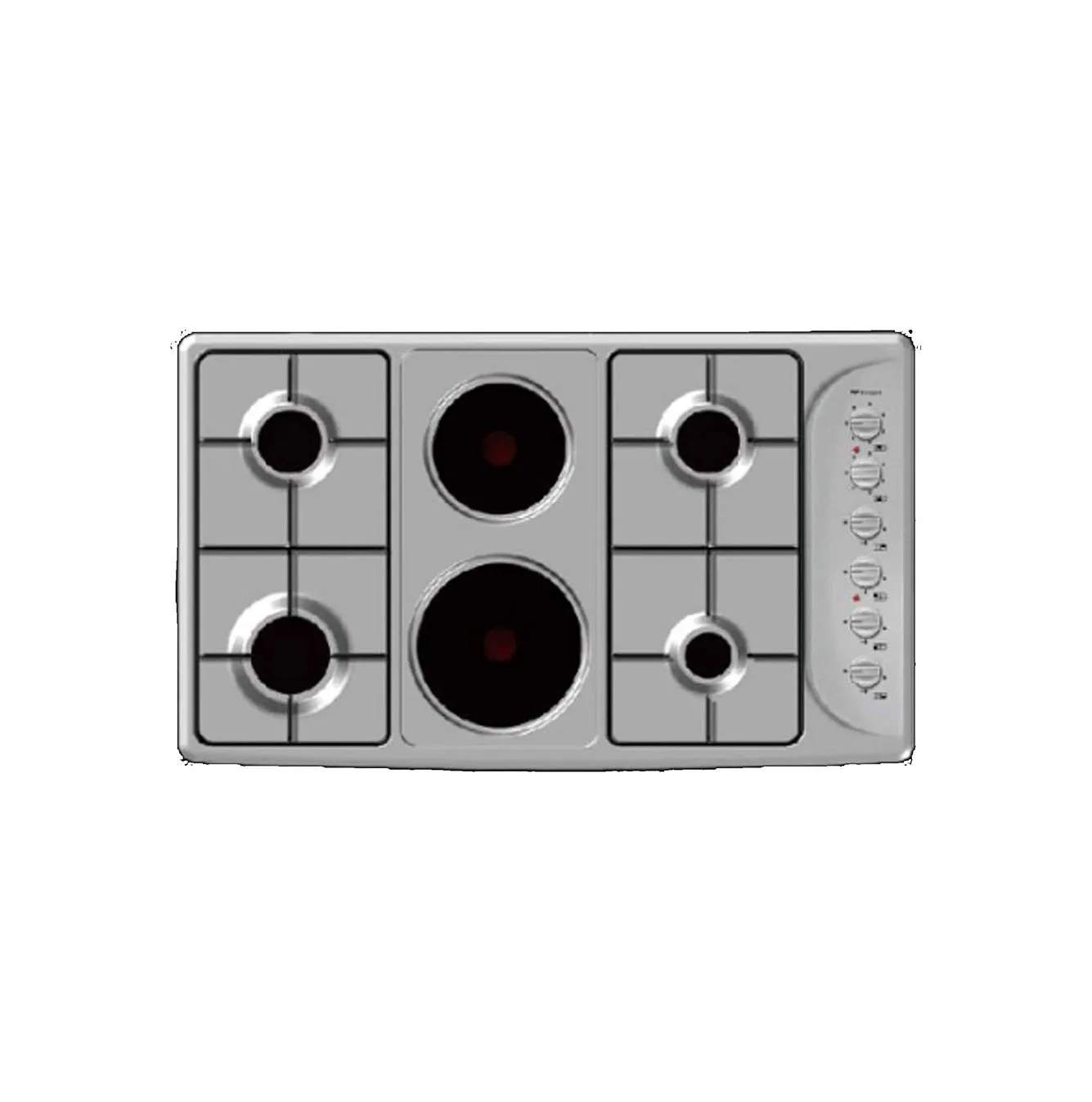 Bompani 90cm Built-In 4 Gas And 2 Electric Hob Stainless Steel Model BO293GNL | 1 Year Warranty