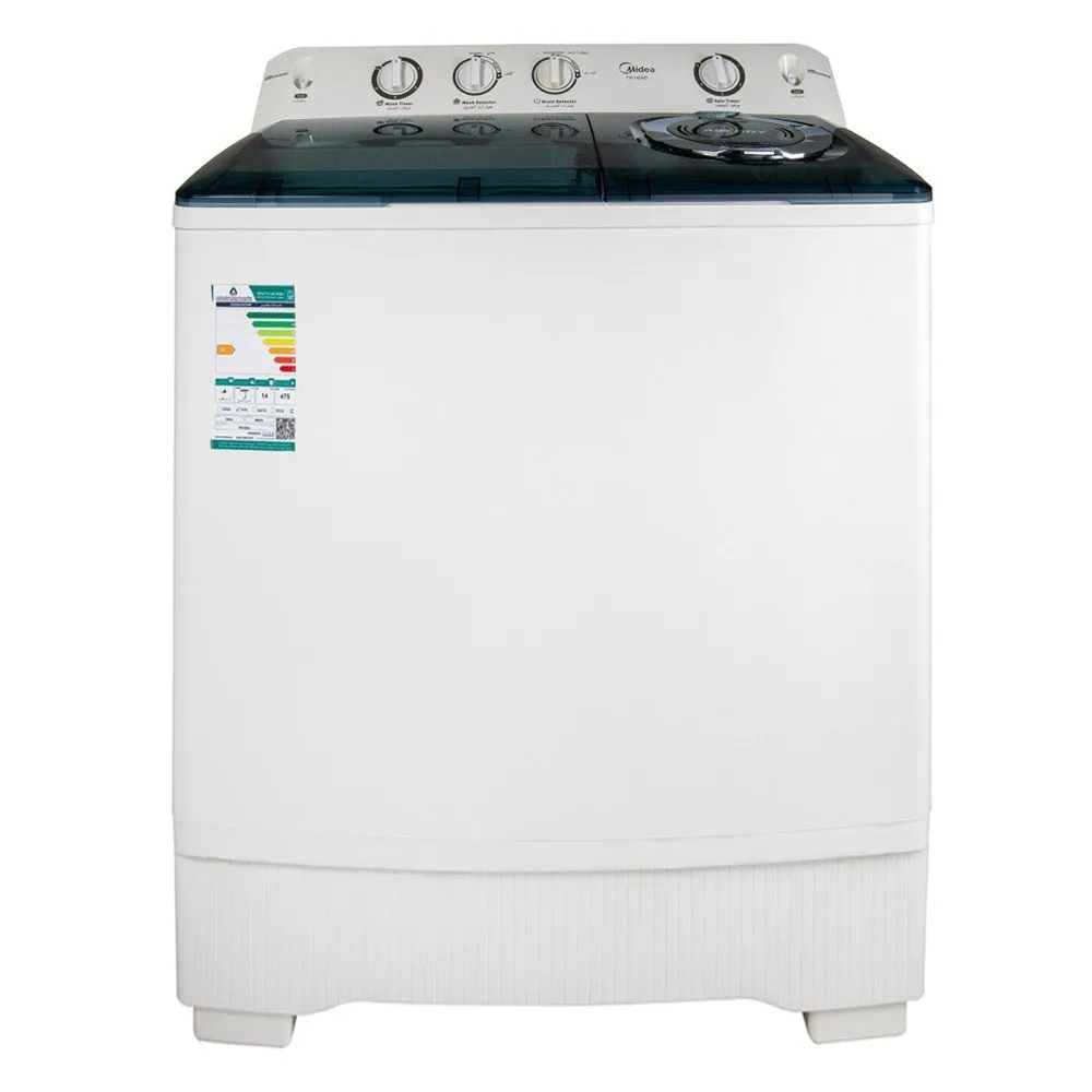Midea 16Kg Twin Tub Washing Machine White Model MT100W160W-GCC | 1 Year Full Warranty
