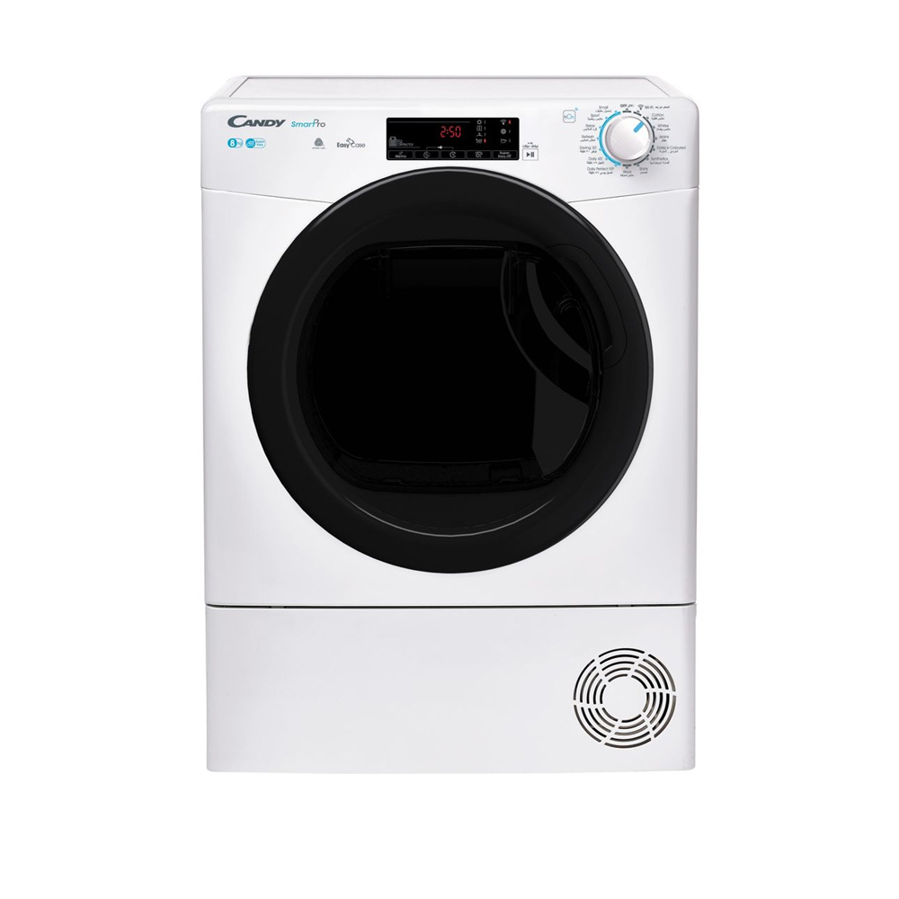 Candy 8 Kg Front Load Condenser Dryer, Smart Programs Color White Model – CSOEC8TBE-19 – 1 Year Warranty.