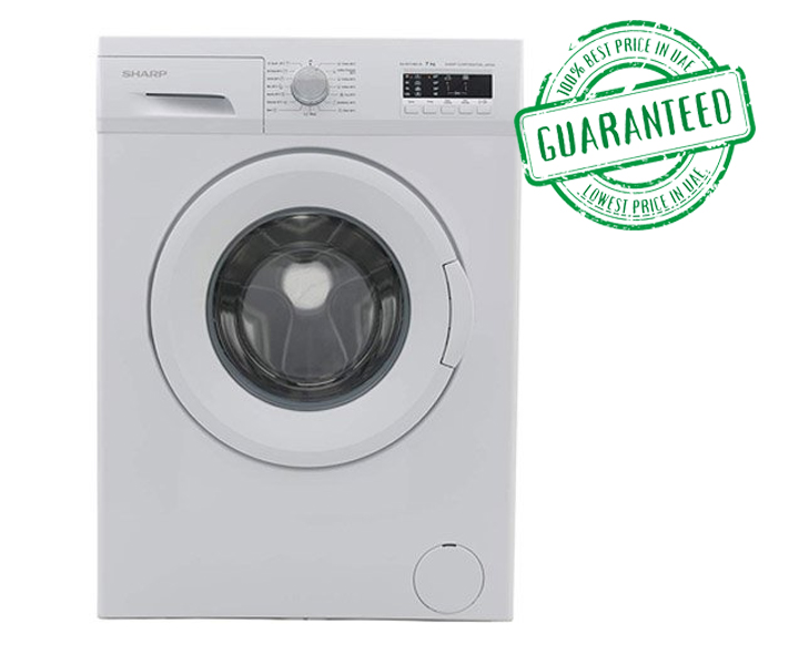 Sharp 7 Kg 1000 RPM Front Load Washing Machine Made in Turkey White Model- ES-FE710CZL-W