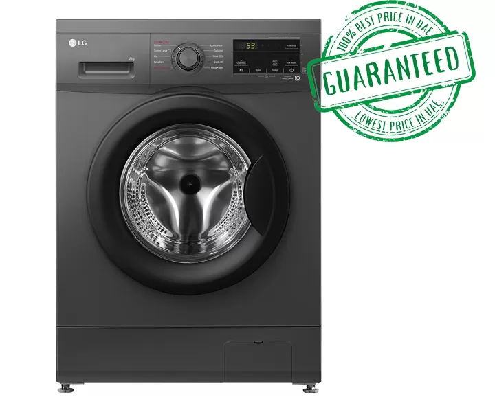 LG 8 Kg Front Load Washing Machine AI DD Allergy Care Silver Model- F4J3TYL6J