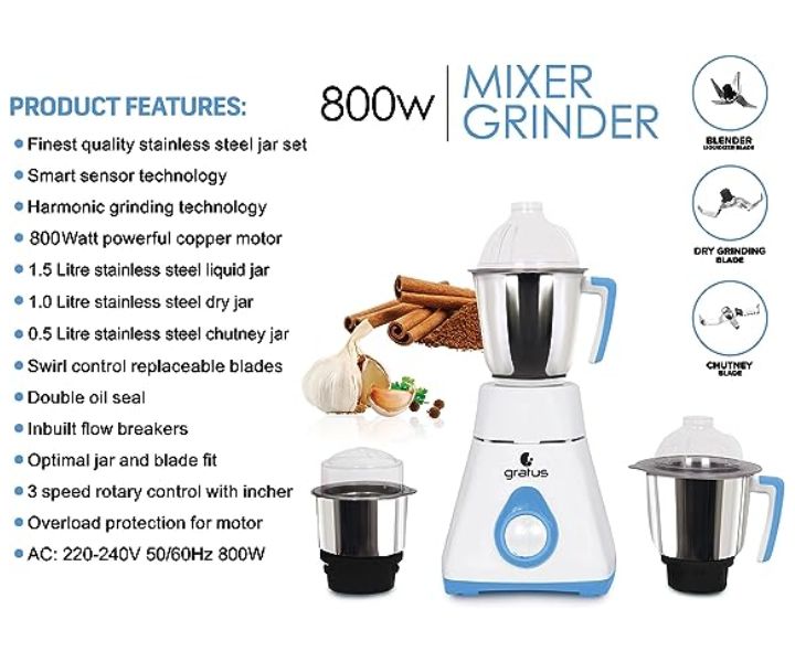 What Are The 3 Jars In Mixer Grinder? - Fifti Fifti