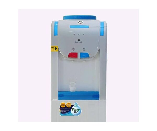 Gratus Floor Standing Water Dispenser Hot And Cold with Cabinet White Model-GWD500VIFSW | 1 Year Full 2 Years Compressor Warranty.
