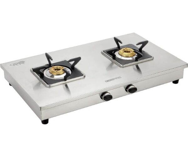 Geepas Stainless Steel Gas Cooker-Auto Ignition System Silver Model GGC31038 | 1 Year Full Warranty