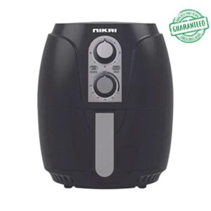 Nikai 1300W Air Fryer Oil-Less Cooking 3 Ltr Pot Black And Silver Model NAF2501M | 1 Year Warranty