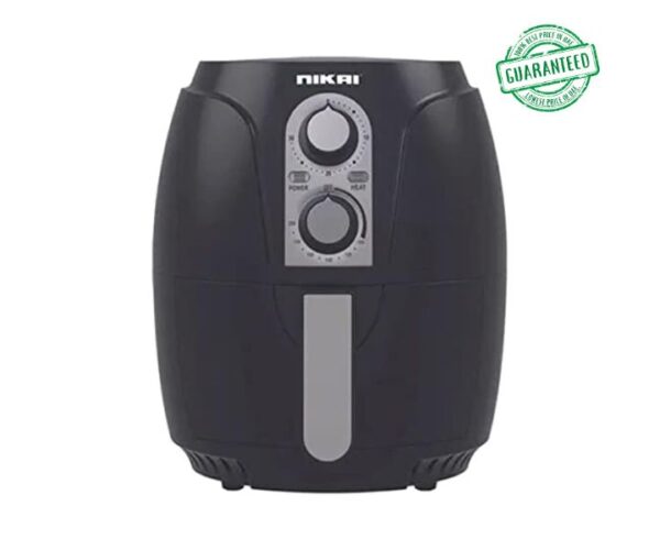 Nikai 1300W Air Fryer Oil-Less Cooking 3 Ltr Pot Black And Silver Model NAF2501M | 1 Year Warranty