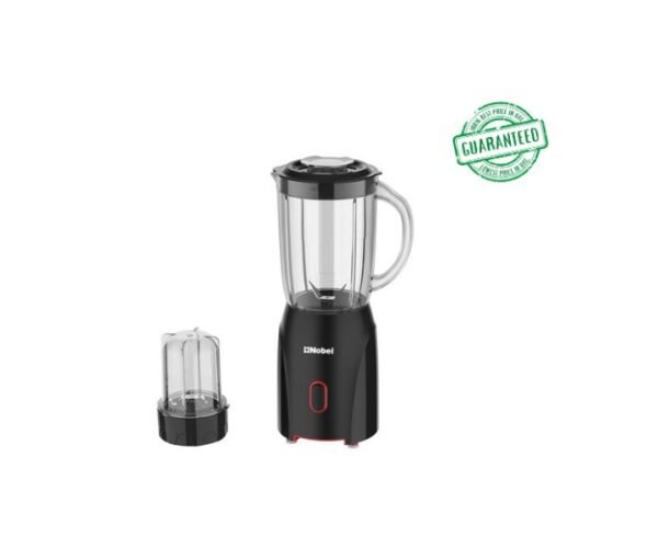 Nobel 2 in 1 Blender with grinder cup 600ml in black sleek