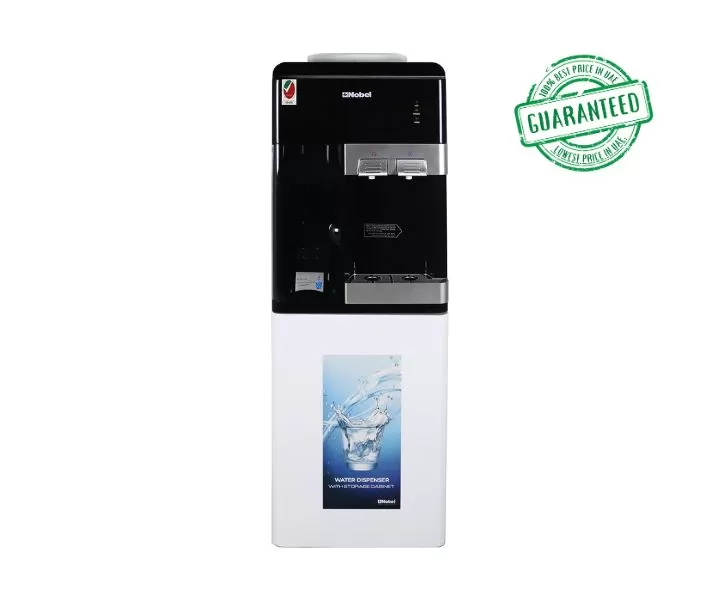 Nobel Water Dispenser Free Standing With Hot And Cool Cabinet White Model-NWD1605 | 1 Year Warranty.