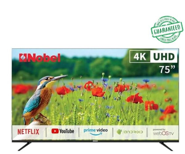 Nobel 75 Inch UHD 4K Smart LG WebOS TV