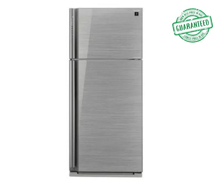 Sharp 599 Liters Refrigerator Double Door Color Silver Model-SJ-SE70D-SL5 | 1 Year Full 5 Years Compressor Warranty.