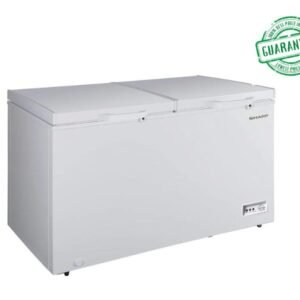 Sharp 660 Litres Chest Freezer Double Door 21 Cubic Feet White Model-SCF-K660X-WH2 | 1 Year Full 5 Years Compressor Warranty.