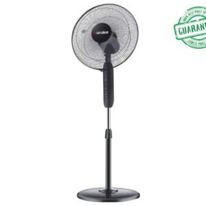 Aardee Free Standing Electric - Pedestal Fan Color Black Model-AR-1665PFR | 1 Year Brand Warranty.