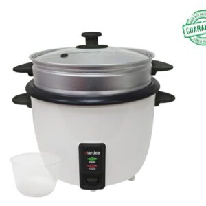 Aardee 1 Litre Rice Cooker With Non-stick Inner Bowl White Model-ARRC-1001D | 1 Year Brand Warranty.
