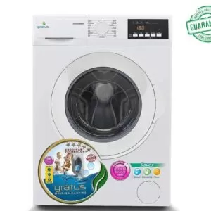 Gratus 7 KG Washing Machine Front Loadig Color White Model-GFW7502WEV | 1 Year Brand Warranty.