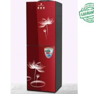 Gratus 3 Tap Water Dispenser Two Doors With Inbuilt Refrigerator Color Red Model-GWD302ACRCWDX | 1 Year Full 2 Years Compressor Warranty.