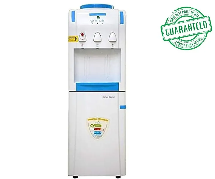 Gratus 3 Tap Water Dispenser With 3 Floor Standing HOT/CHILL/NORMAL White Model-GWD503VIFSW | 2 Year Brand Warranty.