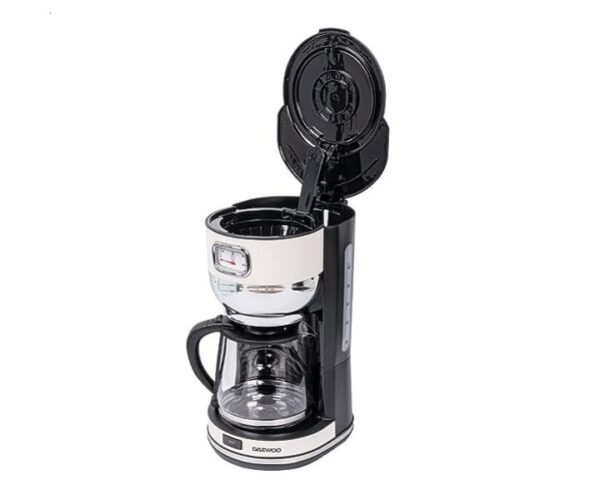 Daewoo 1.38 Litres Coffee Maker 13 Cup Drip With Glass Kettle, Black Model-DW-DCM-1872 | 1 Year Brand Warranty.