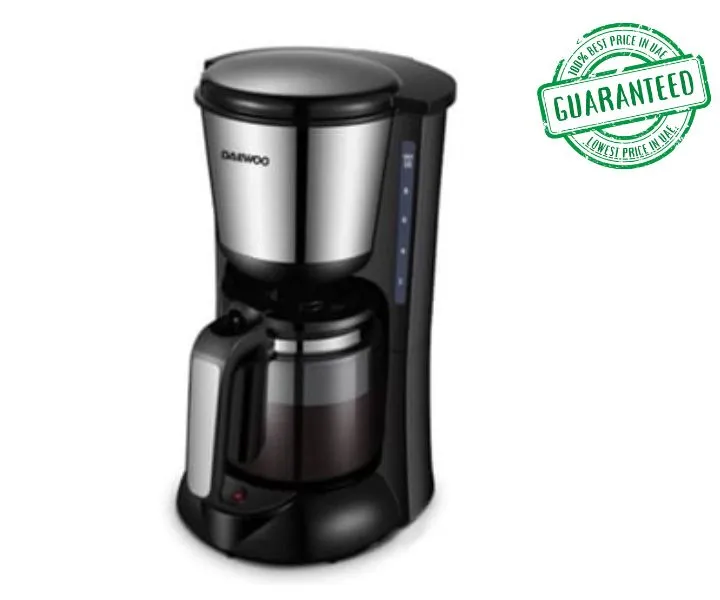 Daewoo 1.25 Litres Coffee Maker 13 Cup Drip With Glass Kettle, 800W Black Model-DW-DCM-337B | 1 Year Brand Warranty.