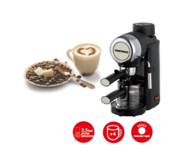 Daewoo 0.24 Litres Espresso Maker 800 W Model-DW-DES-4840