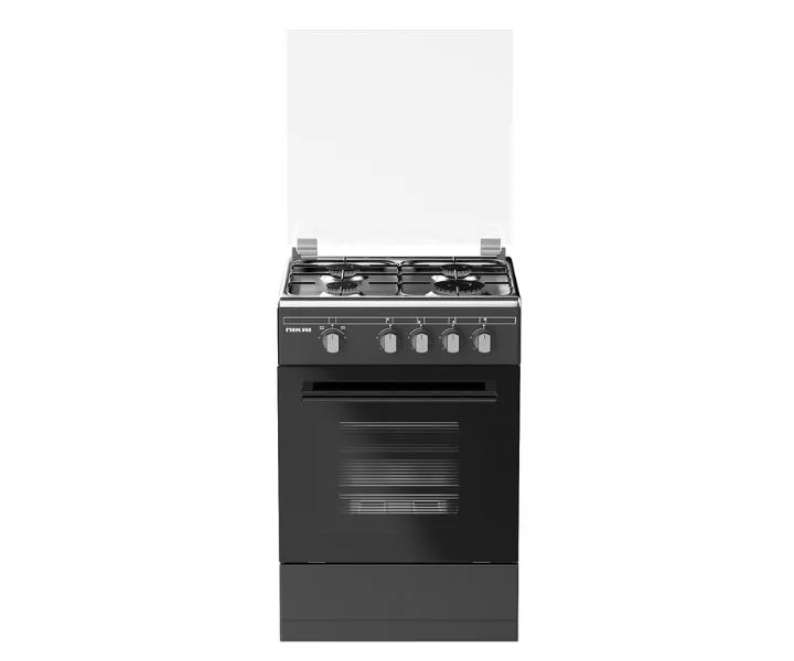 Nikai 4 Burner Gas Cooking Range 50×50 cm Black Model U3110NB | 1 Year Warranty