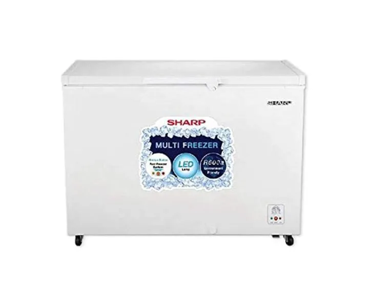 Sharp 320 Litres Chest Freezer Single Door White Model SCF-K320XL-WH2 | 1 Year Full 5 Years Compressor Warranty.
