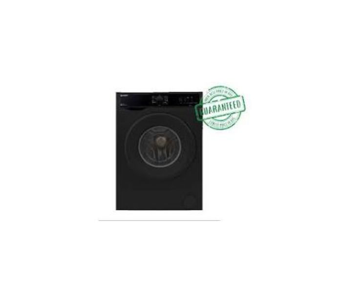 Sharp 8 Kg 1000 RPM Front Load Washing Machine Black Model ES-FE810CZL-B | 1 Year Warranty