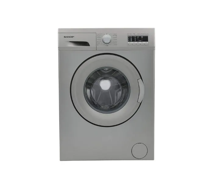 Sharp 7 Kg Front Load Washing Machine 1000 RPM Silver Model ES-FE710CZL-S | 1 Year Warranty.