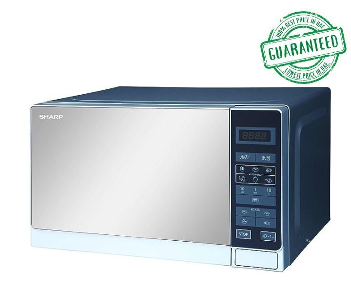 Sharp 20 Liter Digital Solo Microwave With 6 Auto Cooking Menus Color Silver Model-R-20MT(S) | 1 Year Warranty.