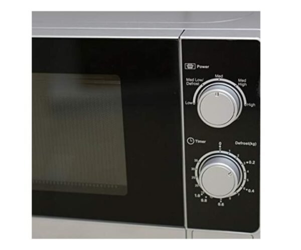 Sharp 20 Liter Microwave Oven with Defrost Function 800 Watts Black Finished Door Silver Model-R-20CT(S) | 1 Year Warranty.