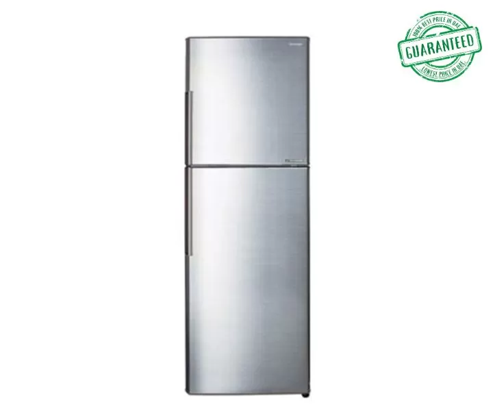 Sharp 360 Litres Refrigerator With 2 Doors Color Silver Model-SJ-S360-SS5 | 1 Year Full 5 Years Compressor Warranty.