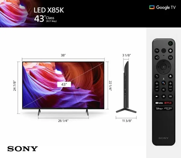 Sony 85 Inch 4K Ultra HD TV KD-85X85K