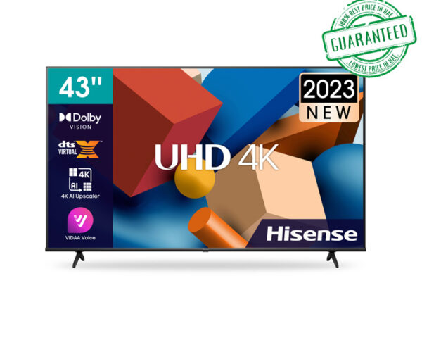 Hisense 43 Inch UHD 4K Smart TV VIDAA Model 43A6K