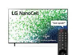LG 55 Inch NANO 4K UHD Smart WebOS TV With ThinQ AI Active HDR (NANO80 Series) Black Model- 55NANO80EG | 1 Year Warranty