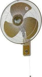 KHIND Made in Malaysia 16-inch Pedestal Stand Fan Remote Control, 3 Leaf AS Blade, 3 Speed, Adjustable Height, Adjustable Verticle Head, Auto Oscillation, 2 Year Warranty - WF1601M Gold+Mocha