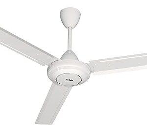 KHIND 56 Inch Ceiling Fan With Metal Blade Plastic Deco 100% Copper Motor Color White Model CF560E | 1 year warranty
