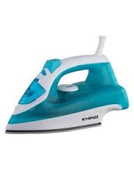 KHIND 1600W Steam Iron ES1601NN, Dry Ironing Function, Self-Cleaning, Spray & Steam Function- (White & Blue)