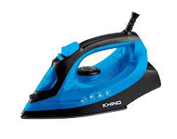 KHIND 2200W Steam Iron Dry Ironing Function Self Cleaning Spray Steam Function Color Black/Blue Model ES2201NA | 1 Year Warranty