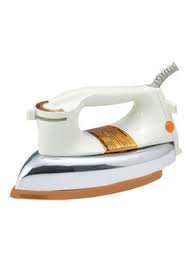 KHIND 1600W Electric Dry Iron Color Ceramic Coating Automatic Thermostat Cut-Off Suitable for All Cloth Types White Model EI303 | 1 Year Warranty