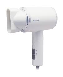 KHIND Hair Dryer with Concentrator for Travelling Lightweight & Foldable (1000W) Cool Shot Button White Color Model- HD1002