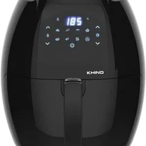 KHIND 1800w Air Fryer 7.7L Capacity 10-Preset Menus Timer and Temperature Control Low Fat Cooking up to 80% - Black Black Model ARF77D | 1 Year Warranty