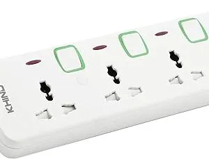 KHIND Extension Socket 4 Outlets Universal White Color Model- ‎‎ES8143M3M | 1 year warranty