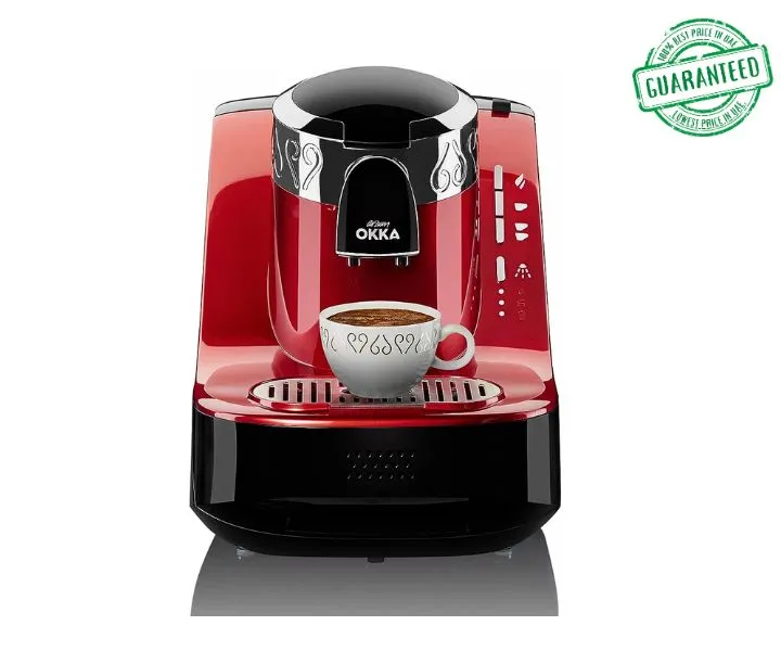 Arzum Okka Professional Electric Turkish Coffee Maker Fully Automatic Red Model-OK-002-N | 1 Year Brand Warranty.